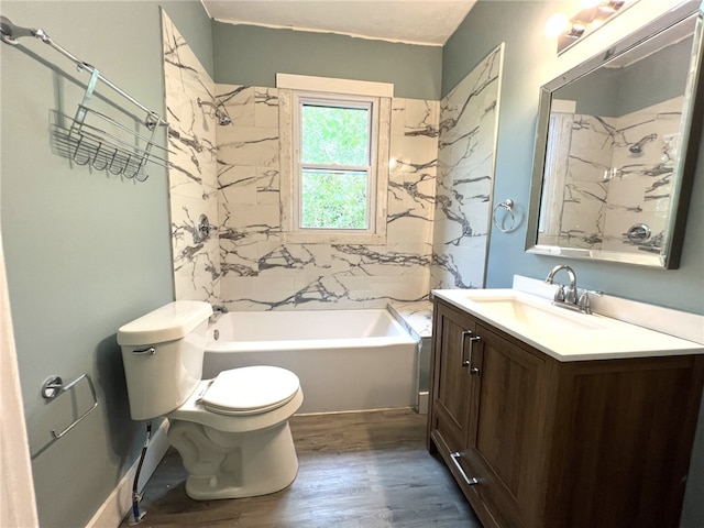 7351/2 7th Ave, Coraopolis, PA 15108 - full bath with vanity, shower / tub combination, and wood finished floors
