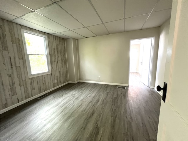 7351/2 7th Ave, Coraopolis, PA 15108 - unfurnished room featuring a paneled ceiling and wood finished floors