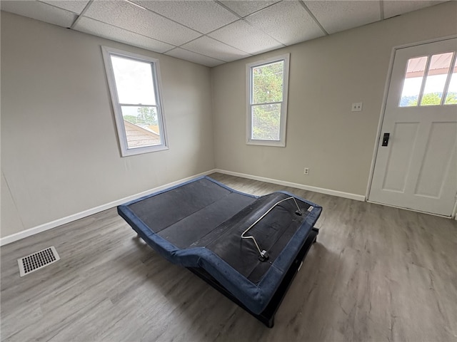 7351/2 7th Ave, Coraopolis, PA 15108 - interior space with a drop ceiling and wood finished floors