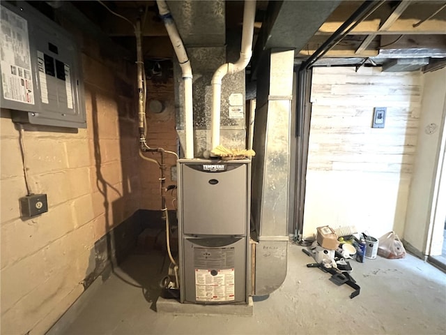 7351/2 7th Ave, Coraopolis, PA 15108 - utility room featuring electric panel and heating unit