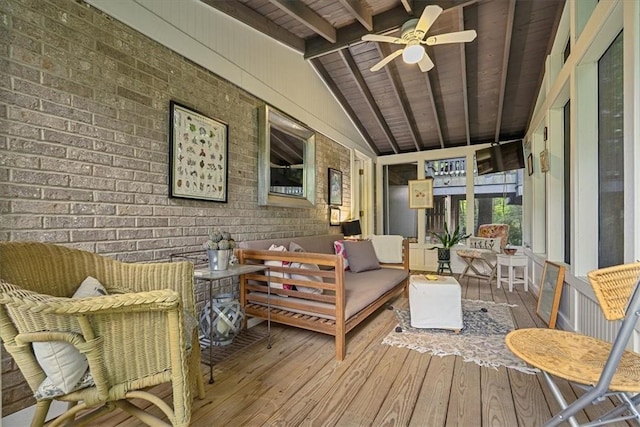 2001 Buckingham Dr, Marshall, PA 16046 - sunroom featuring ceiling fan and outdoor lounge area