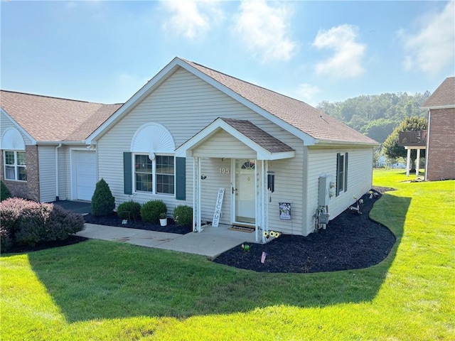 195 Rural Ave, South Strabane, PA 15301 - view of front of home with a front yard and a shingled roof