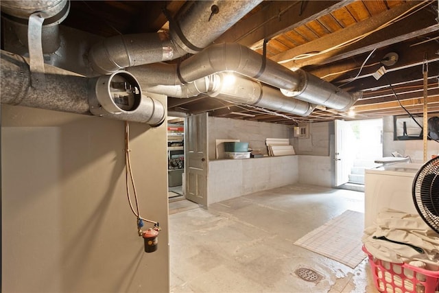 136 B St, Shade Twp, PA 15563 - basement with washer / clothes dryer