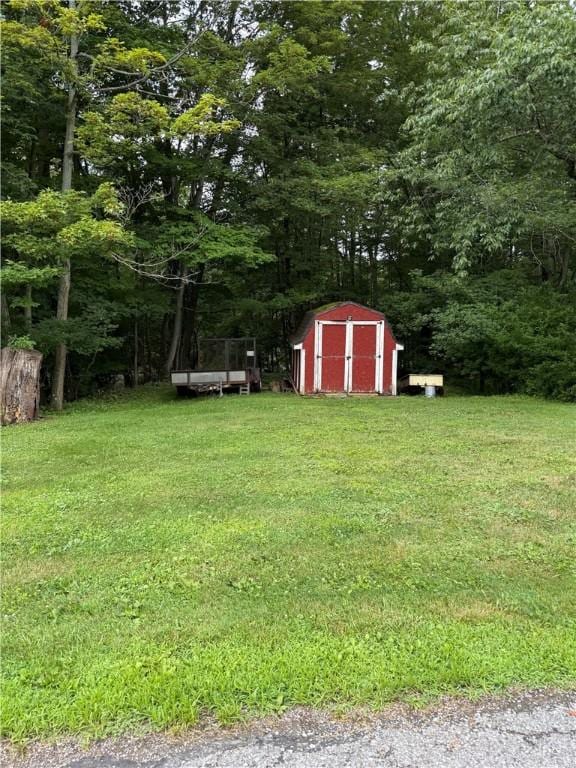 136 B St, Shade Twp, PA 15563 - view of grassy yard with a storage unit