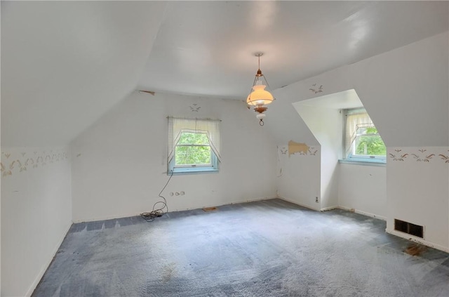 1405 Three Degree Rd, Adams Twp, PA 16059 - additional living space with plenty of natural light, lofted ceiling, and carpet floors