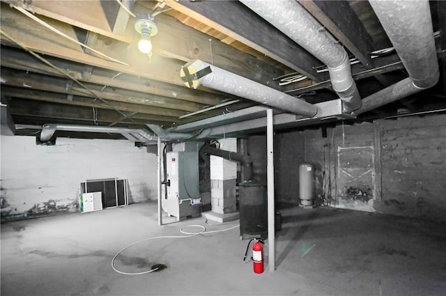 1405 Three Degree Rd, Adams Twp, PA 16059 - unfinished basement featuring heating unit