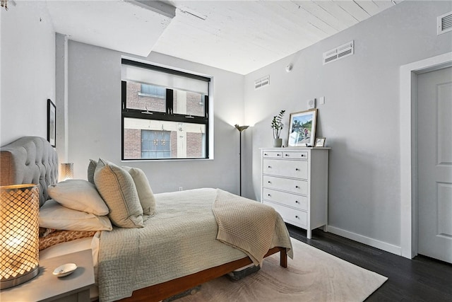 2545 Penn Ave Unit 208, Downtown Pgh, PA 15222 - bedroom with dark wood-style flooring and baseboards