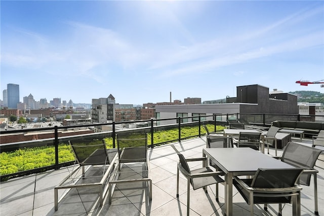 2545 Penn Ave Unit 208, Downtown Pgh, PA 15222 - patio / terrace featuring a view of skyline