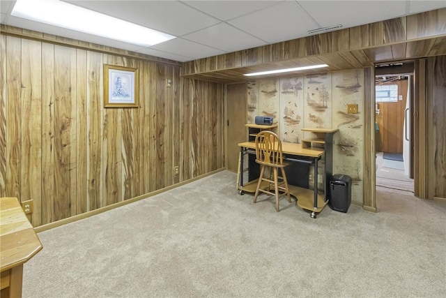 122 S Atlantic Ave, Cheswick, PA 15024 - office featuring carpet floors and wood walls
