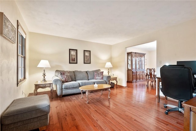 103 Cool Springs Ln, Penn Twp, PA 15636 - living area with wood finished floors and baseboards