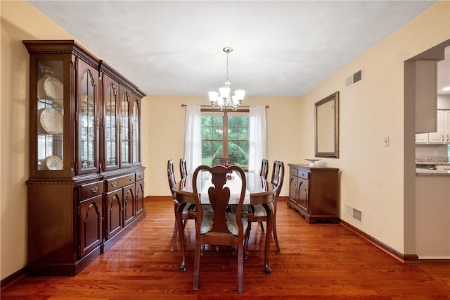 103 Cool Springs Ln, Penn Twp, PA 15636 - dining area featuring a chandelier and wood finished floors