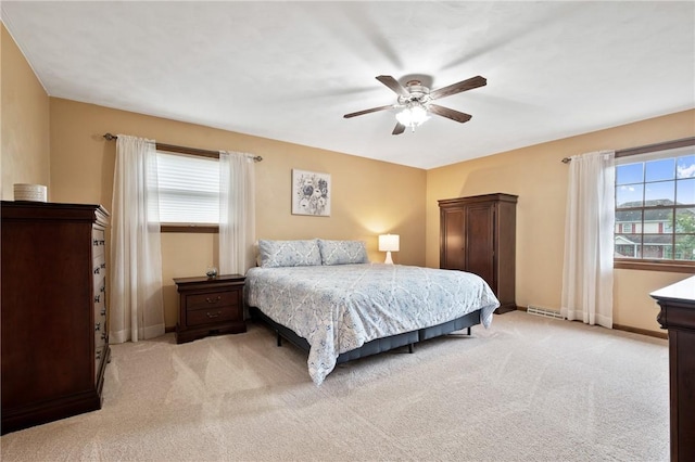 103 Cool Springs Ln, Penn Twp, PA 15636 - bedroom featuring light colored carpet and a ceiling fan