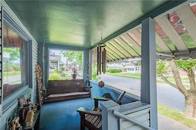 sunroom with a healthy amount of sunlight