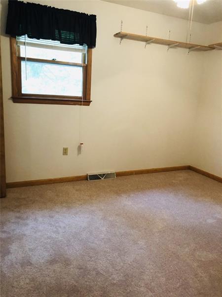 unfurnished room featuring carpet