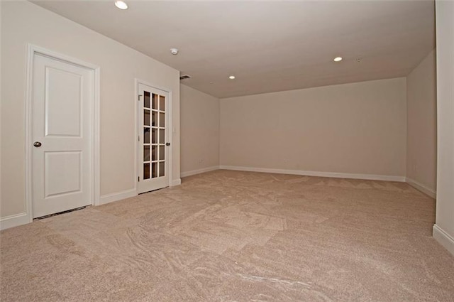 view of carpeted empty room