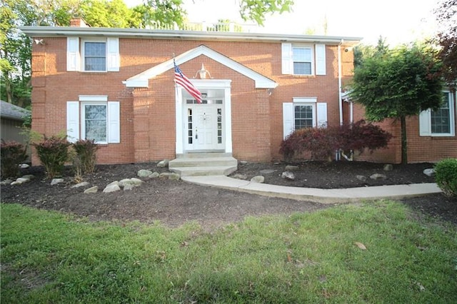 view of colonial-style house