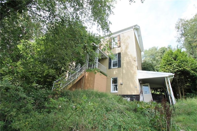 view of rear view of property