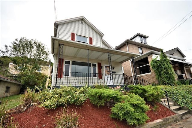 view of front of house featuring a porch