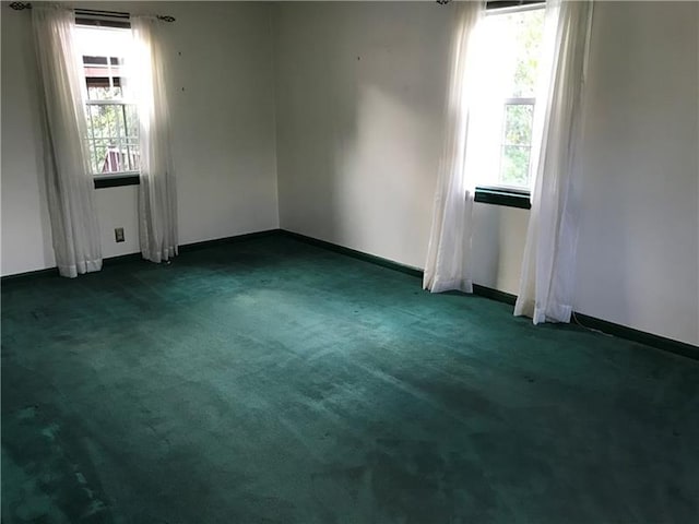 view of carpeted empty room