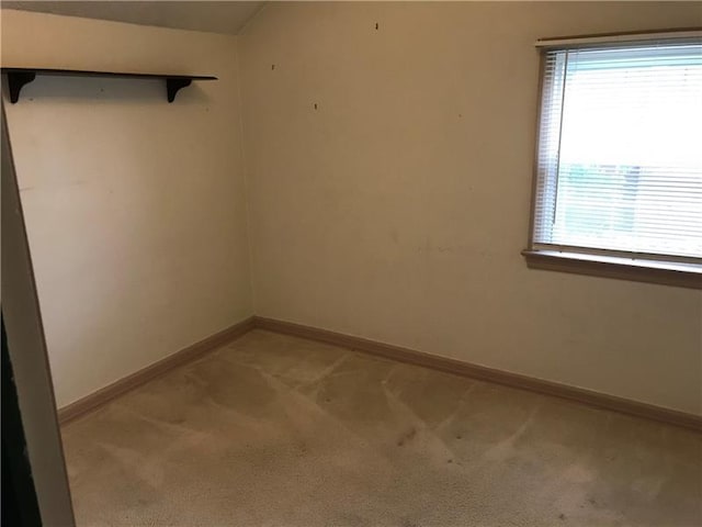 view of carpeted empty room