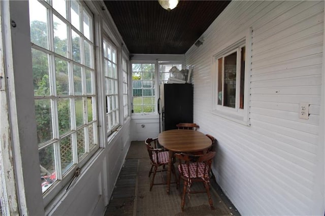 view of sunroom