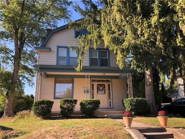 view of front of house with a porch