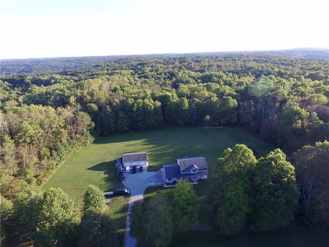 view of aerial view