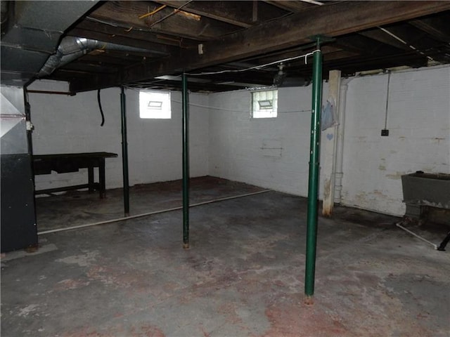 view of basement