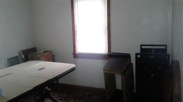 view of office area