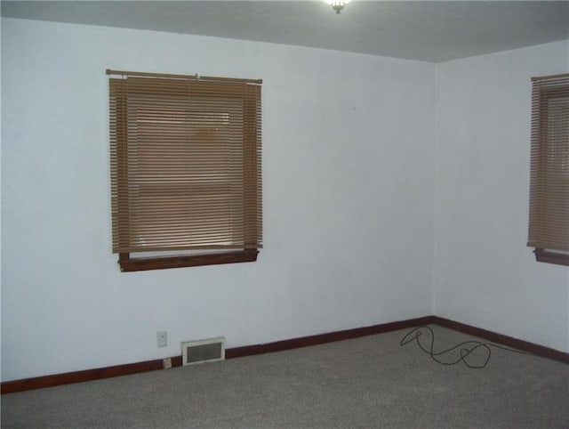 view of carpeted empty room