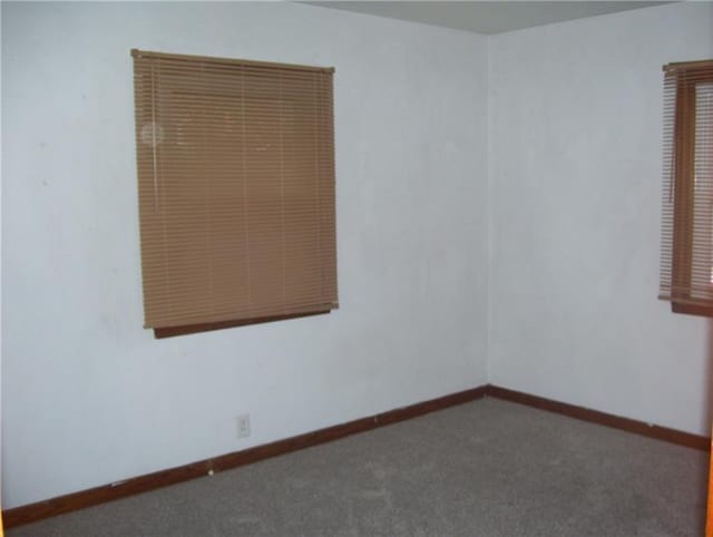 view of carpeted empty room