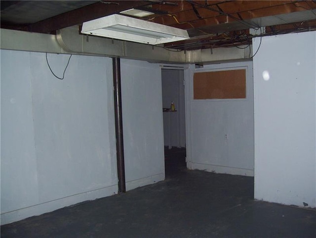 view of basement