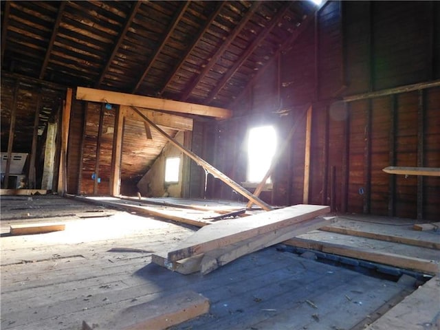 view of attic