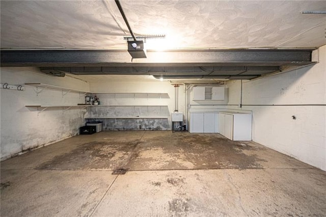 basement with sink