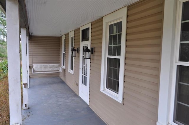 view of patio with covered porch