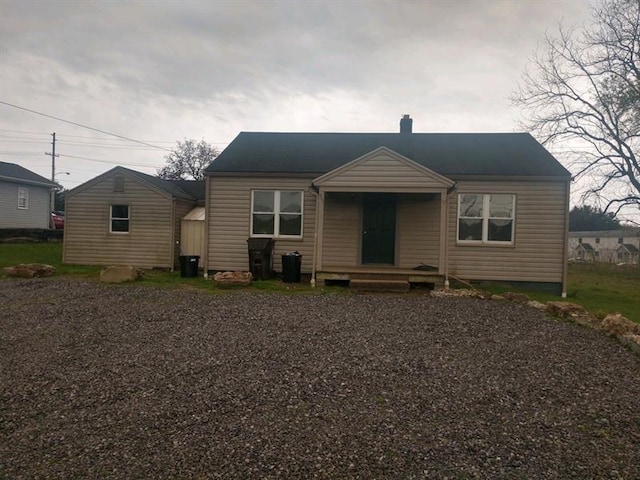 view of bungalow-style home