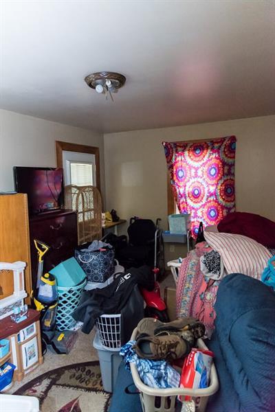 bedroom featuring carpet