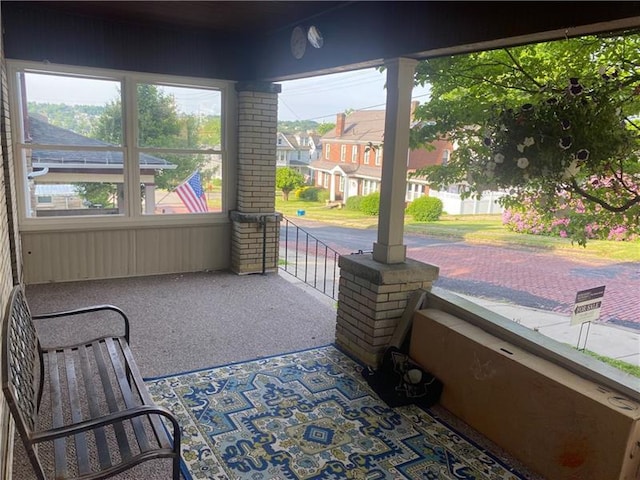 view of sunroom / solarium