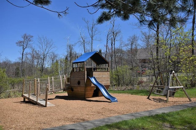 view of jungle gym