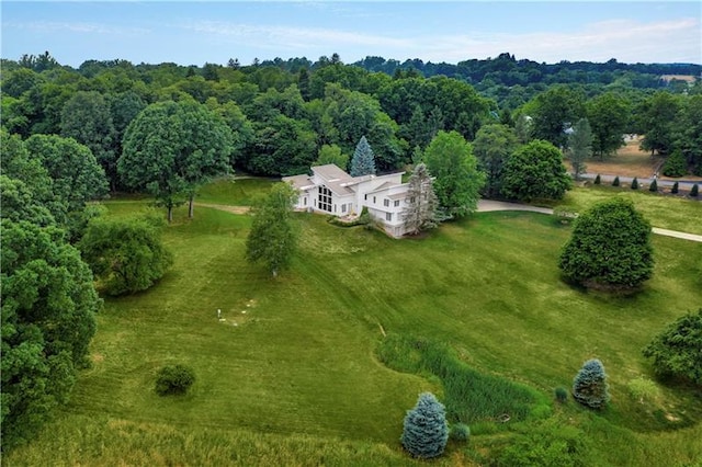 bird's eye view featuring a rural view