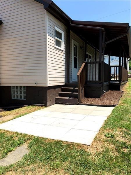 exterior space with a patio