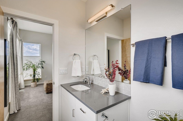 bathroom featuring vanity