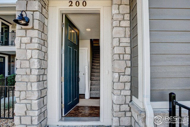 view of entrance to property