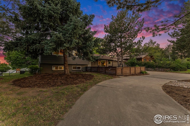 view of split level home