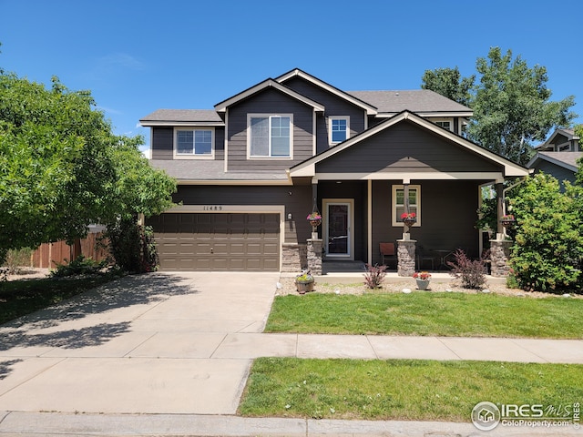 craftsman-style home featuring a garage