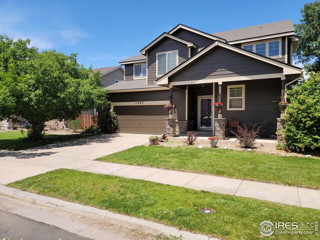 craftsman-style home featuring a garage