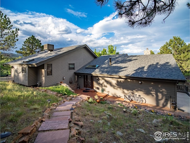 view of back of property