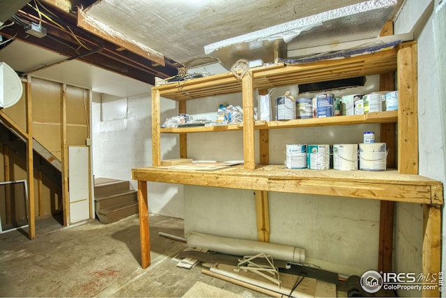 view of storage room