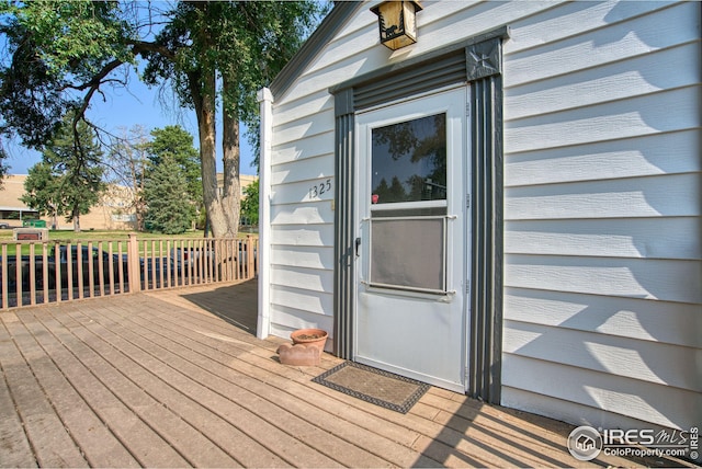 view of deck