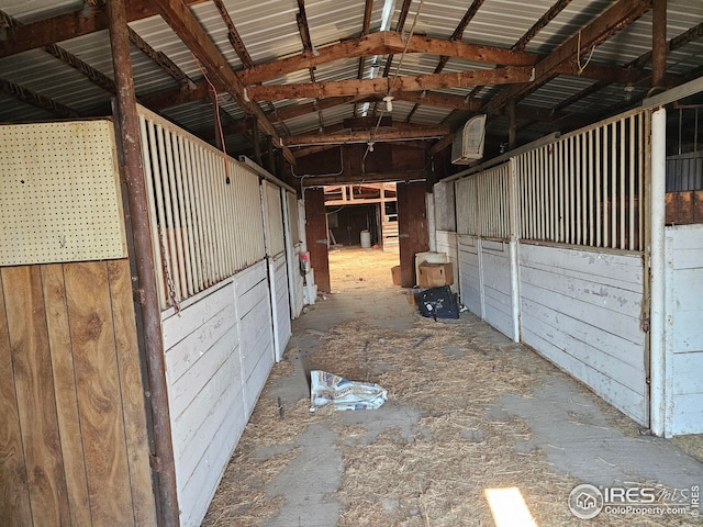 view of horse barn